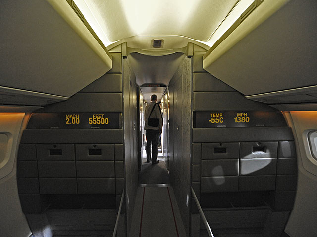 Concorde cabin display