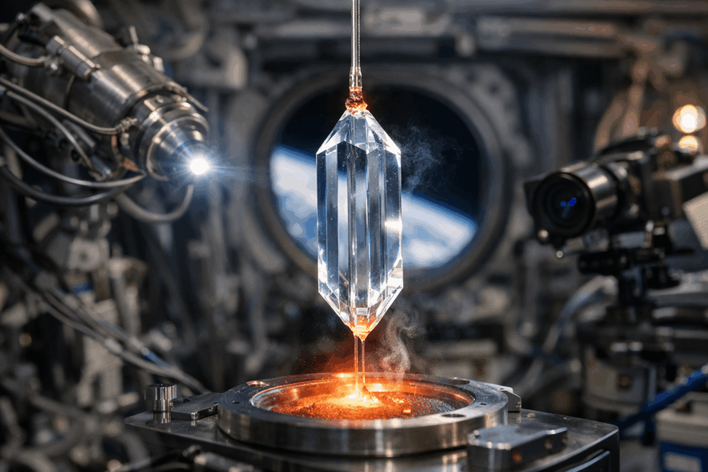 Voyager patent lays groundwork for space-grown optical crystals