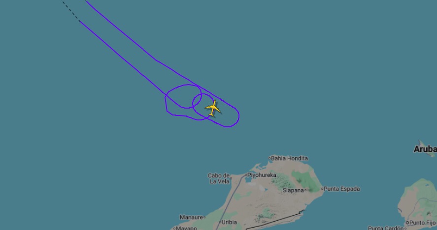 Cubana de aviacion Il-96 turned away from Venezuela