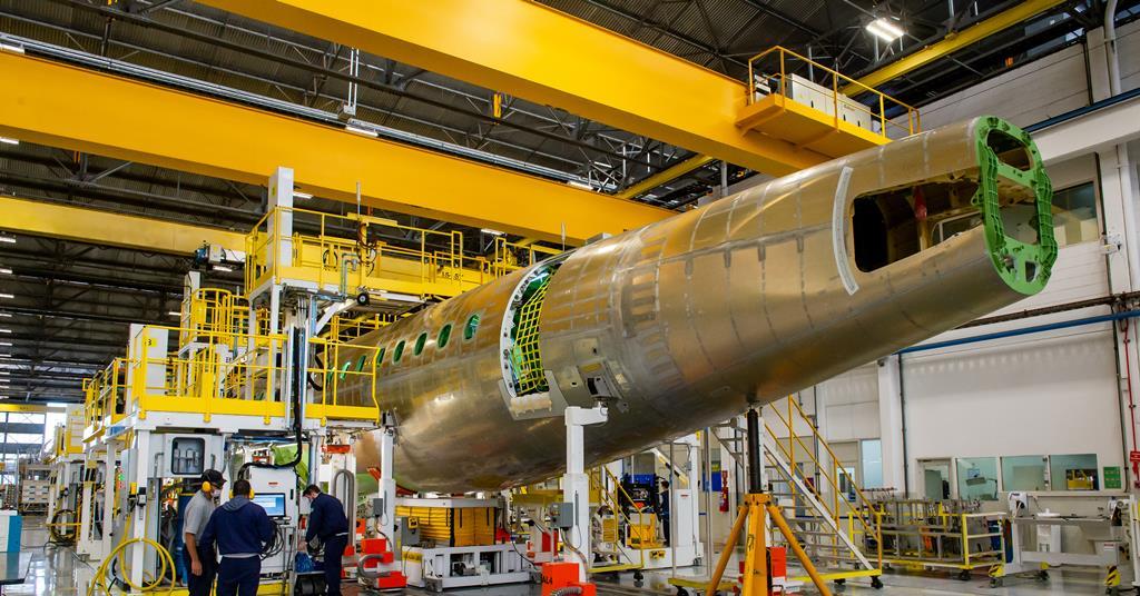 Embraer final assembly line