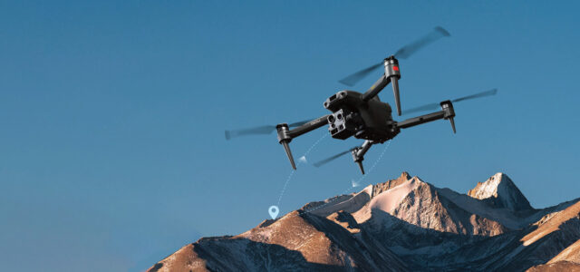 GDU UAV-P300 drone in flight