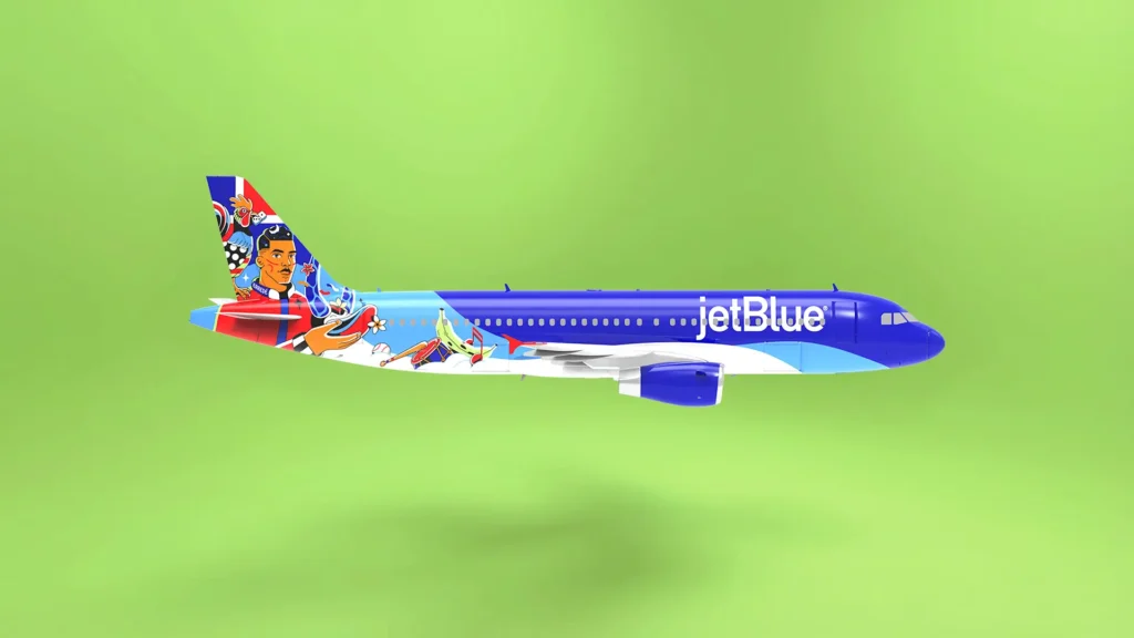 Lena Tokens Dominican livery design for JetBlue