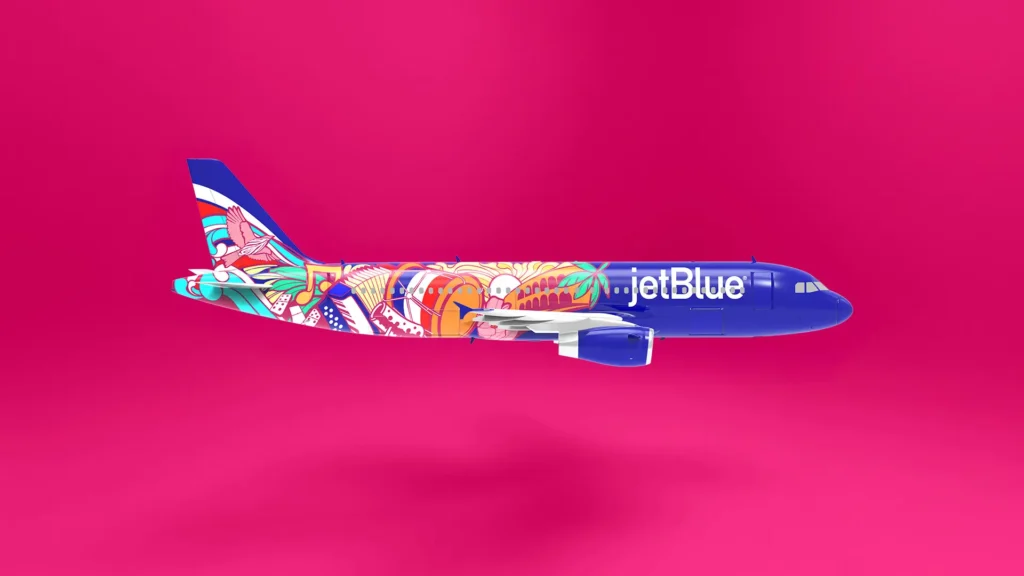 Willie Gómez Dominican livery design for JetBlue 