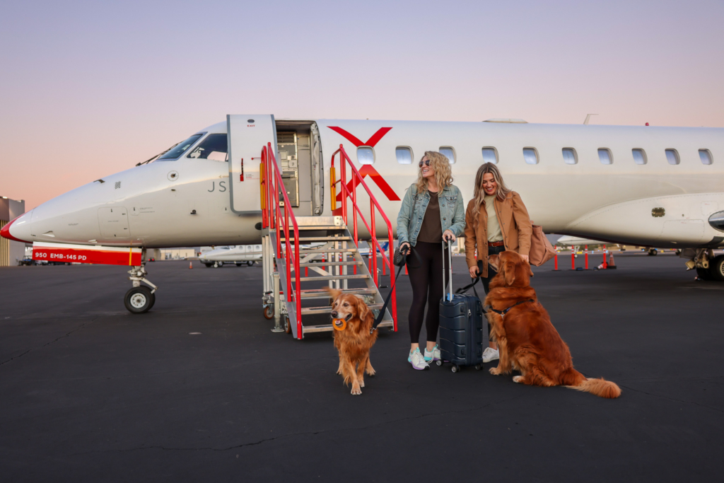 Pet and their owners flying with JSX