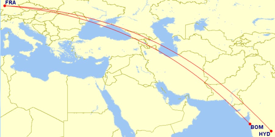 Lufthansa 787 routes to India