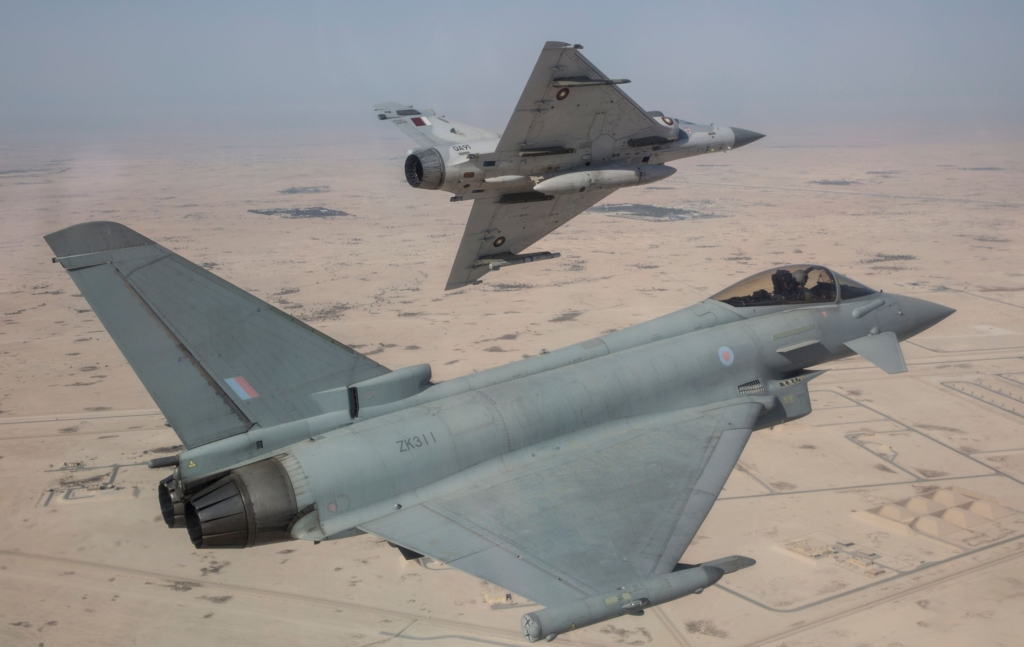RAF Eurofighter Typhoons in Qatar