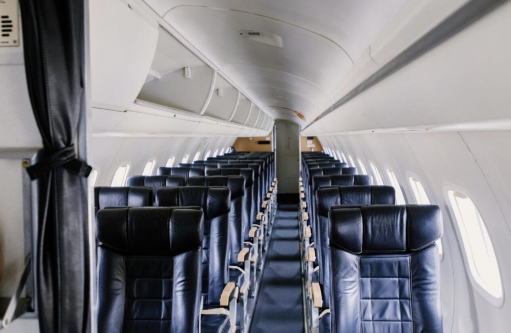 RetrievAir Embraer 135 cabin interior