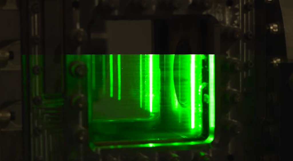 Boom supersonic laser beam engine testing