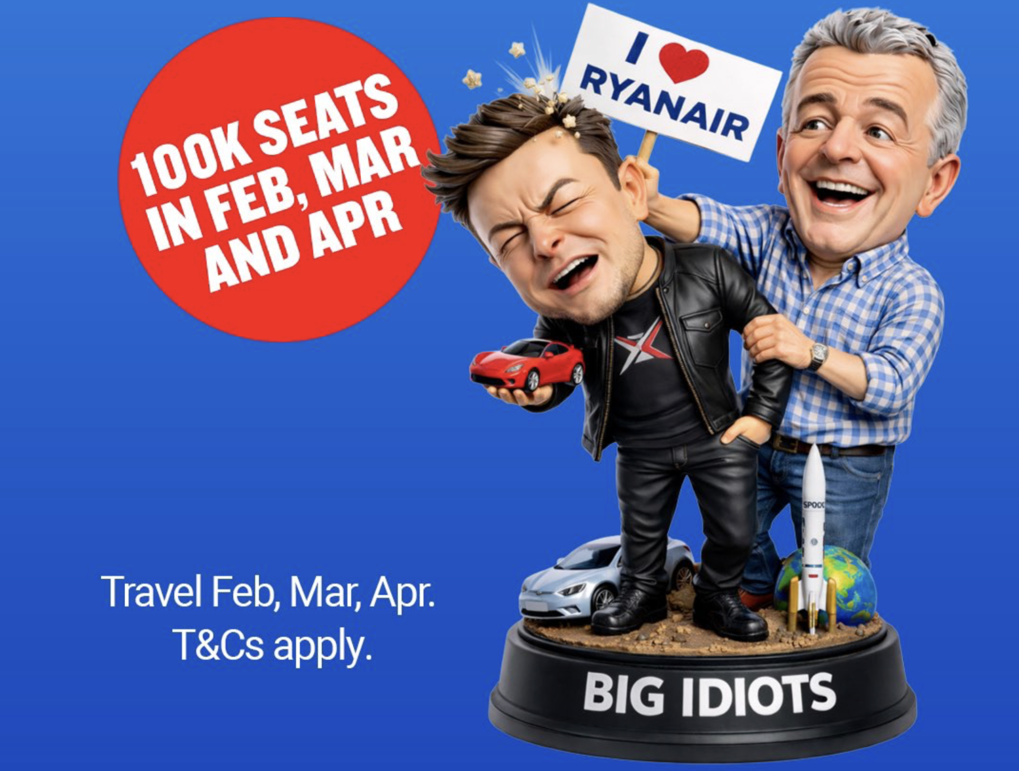 Musk vs O'Leary Starlink spat.