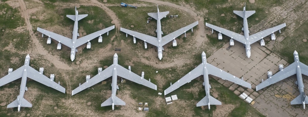 Stratotankers sit at the AMARG boneyard