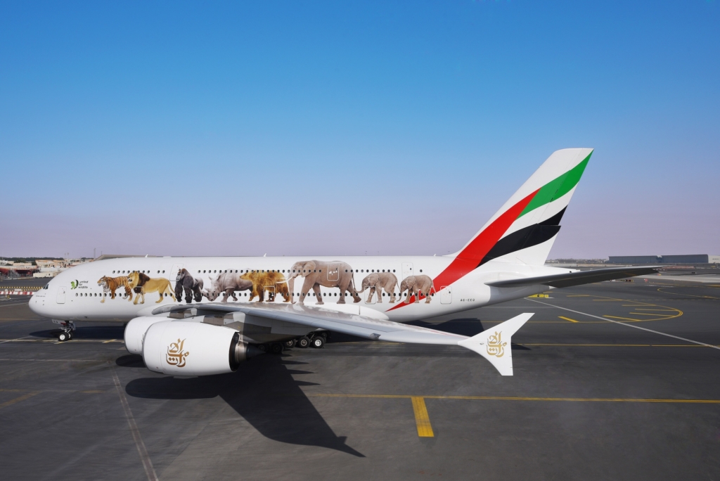 Emirates United for Wildlife A380 special livery