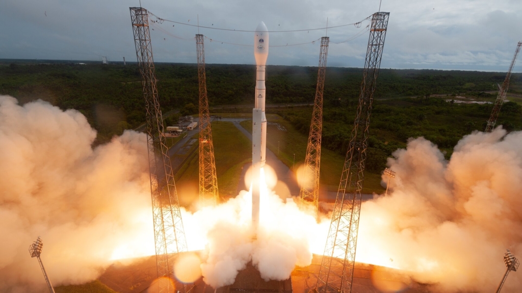 Vega rocket launch for europe