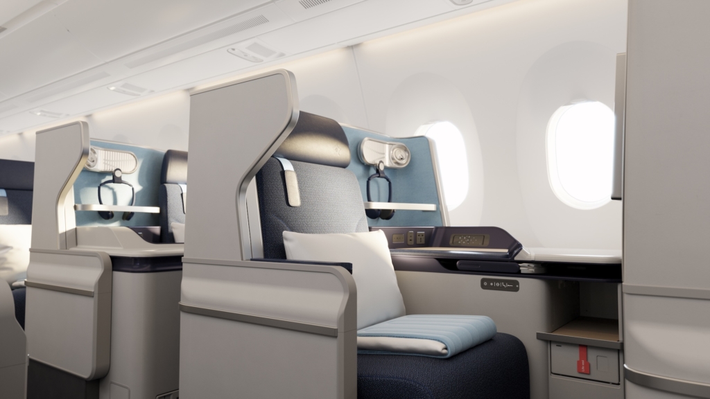 Edelweiss business class seats Airbus A350
