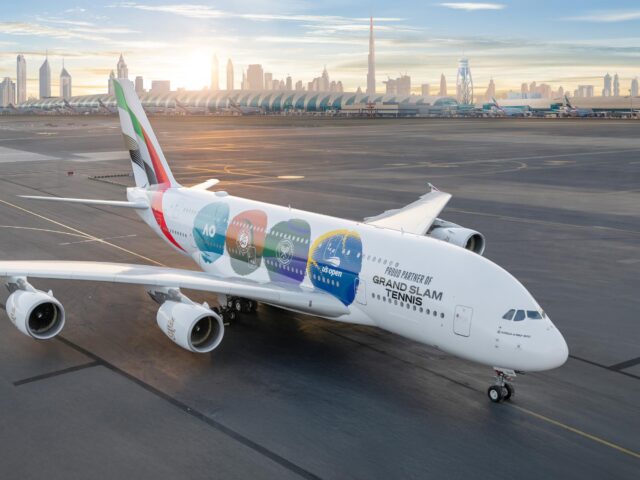 Emirates Grand Slam special livery Airbus A380