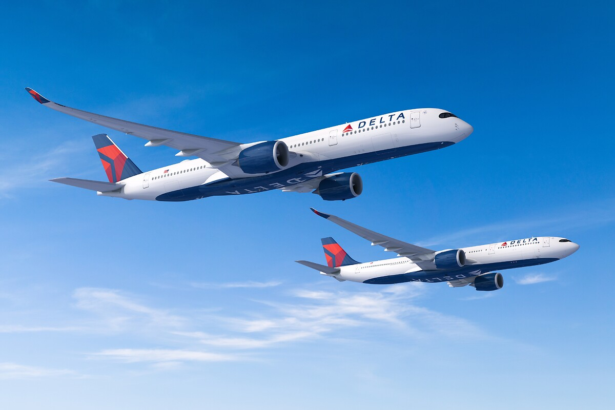 Delta Air Lines A330neo and A350 render