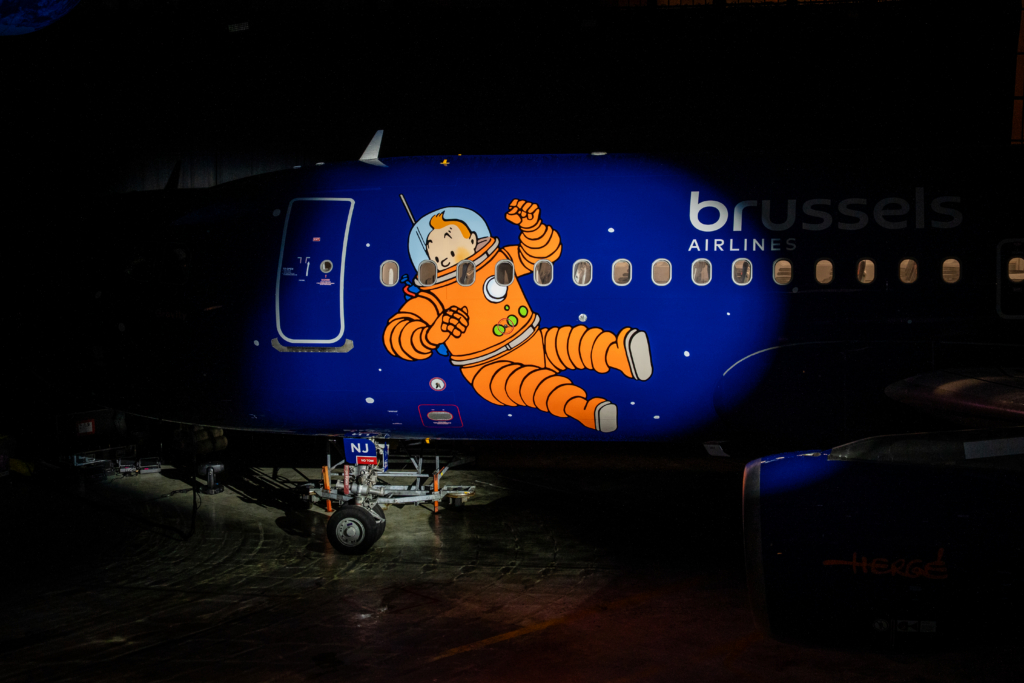 Brussels Airlines Airbus A320 new Tintin livery