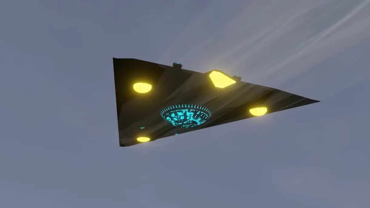 TR-3B Black Manta Render