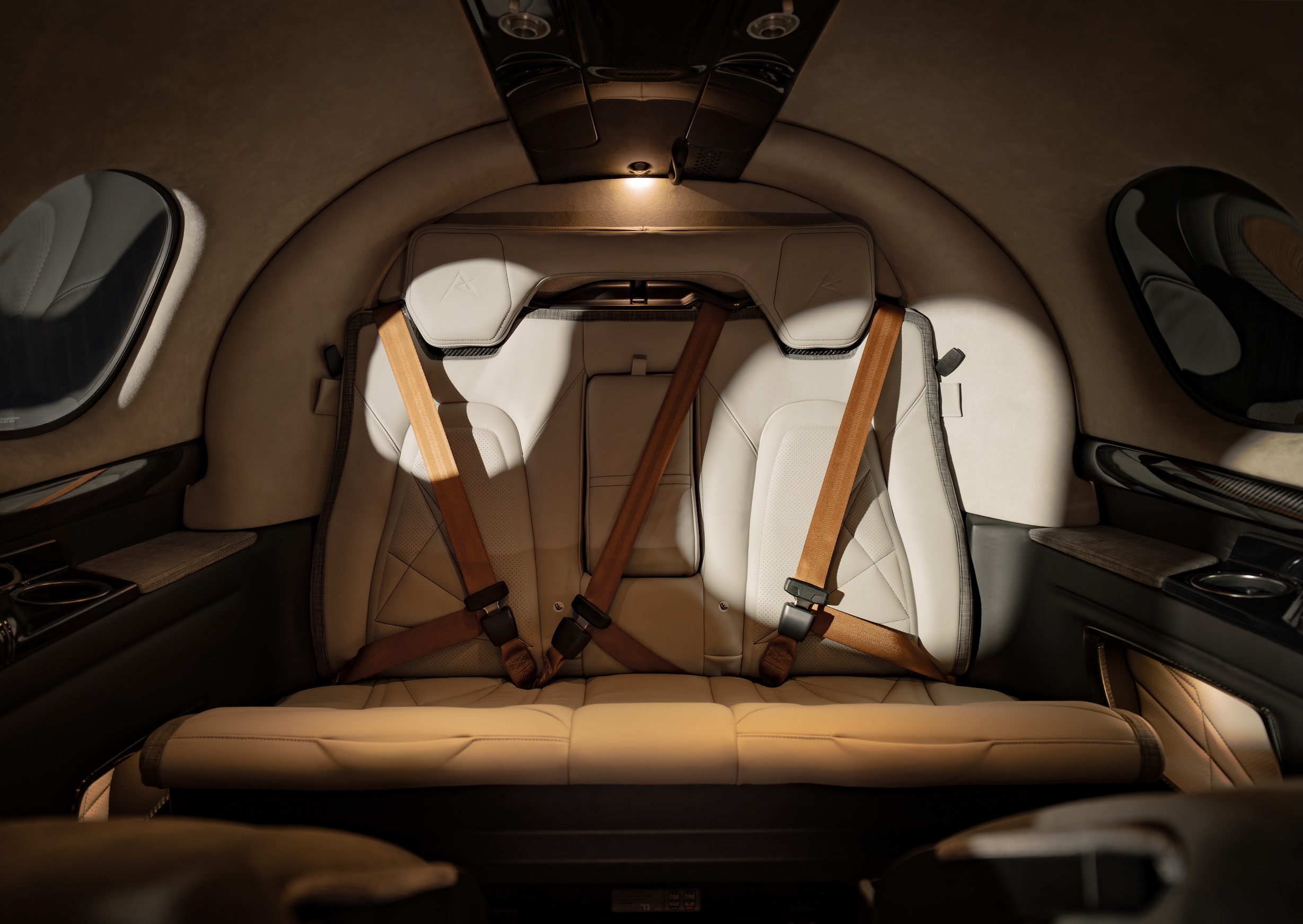 The reimagined cabin features newly designed seating, tray tables and personal device mount locations. Photo: Cirrus