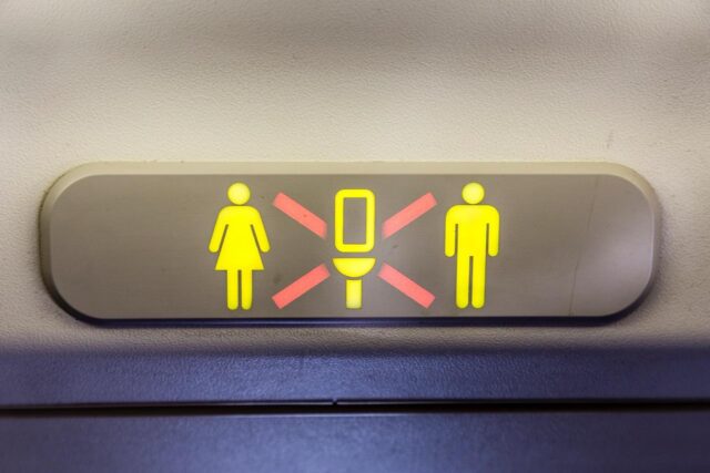 Occupied Aircraft Bathroom Sign