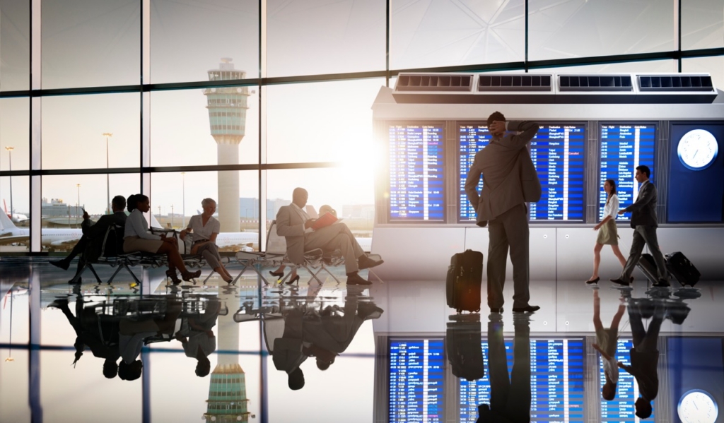 Business People Airport Terminal Travel Departure Concept