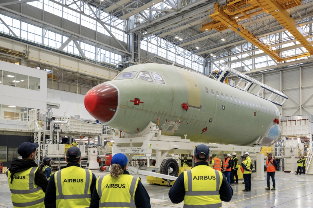 Airbus A320neo production line in Toulouse