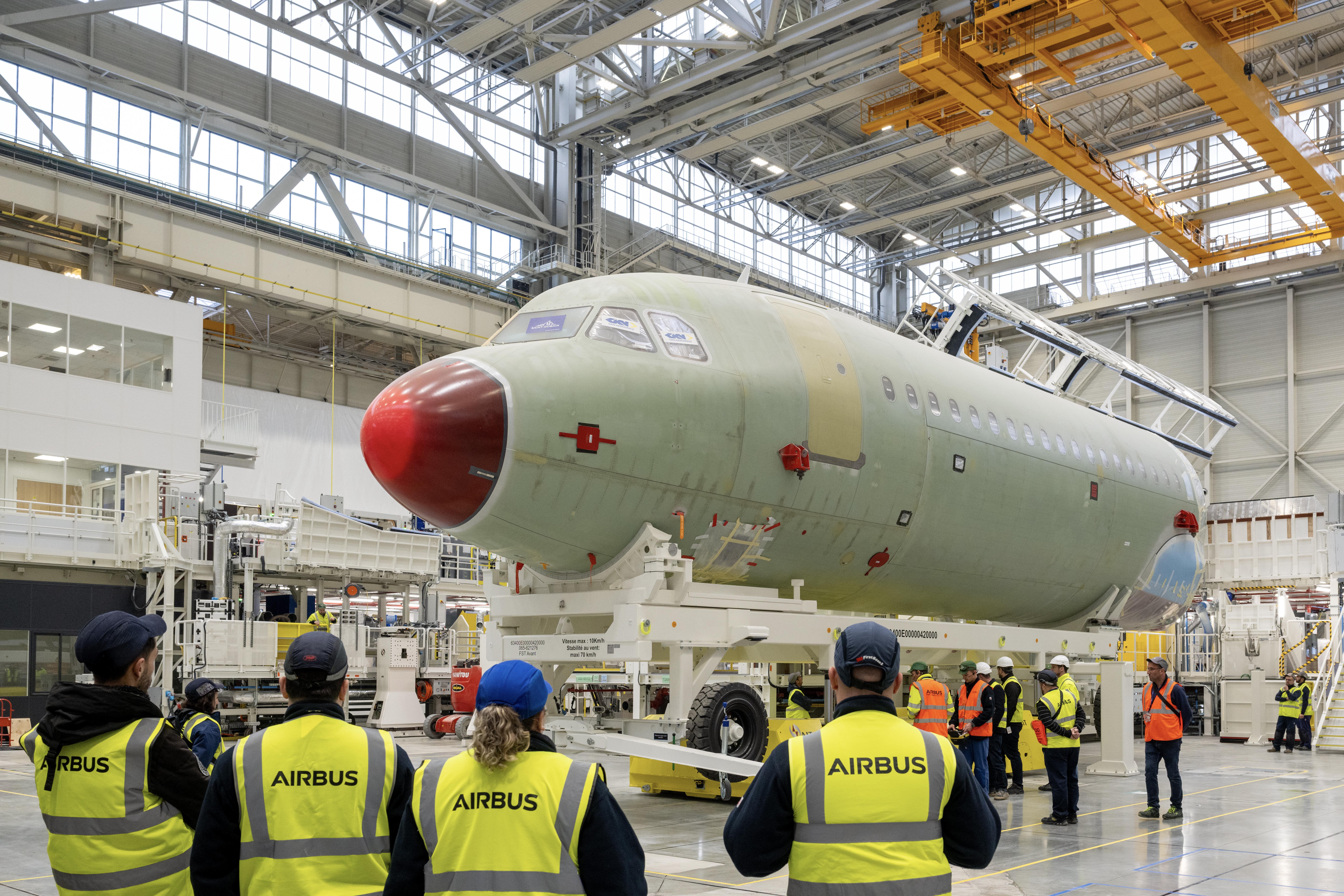 Airbus A320neo production line in Toulouse