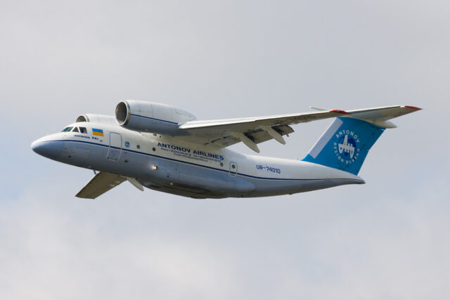 Antonov An-74 flying