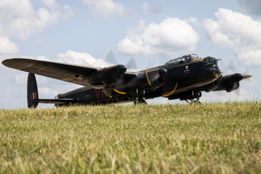 The BBMF's iconic Avro Lancaster BI (serial PA474) is seen on the ground at RAF Coningsby shortly before departing to take part in the King's Birthday flypast on 14 June 2025. Image: MOD Crown Copyright/AS1 Iwan Lewis