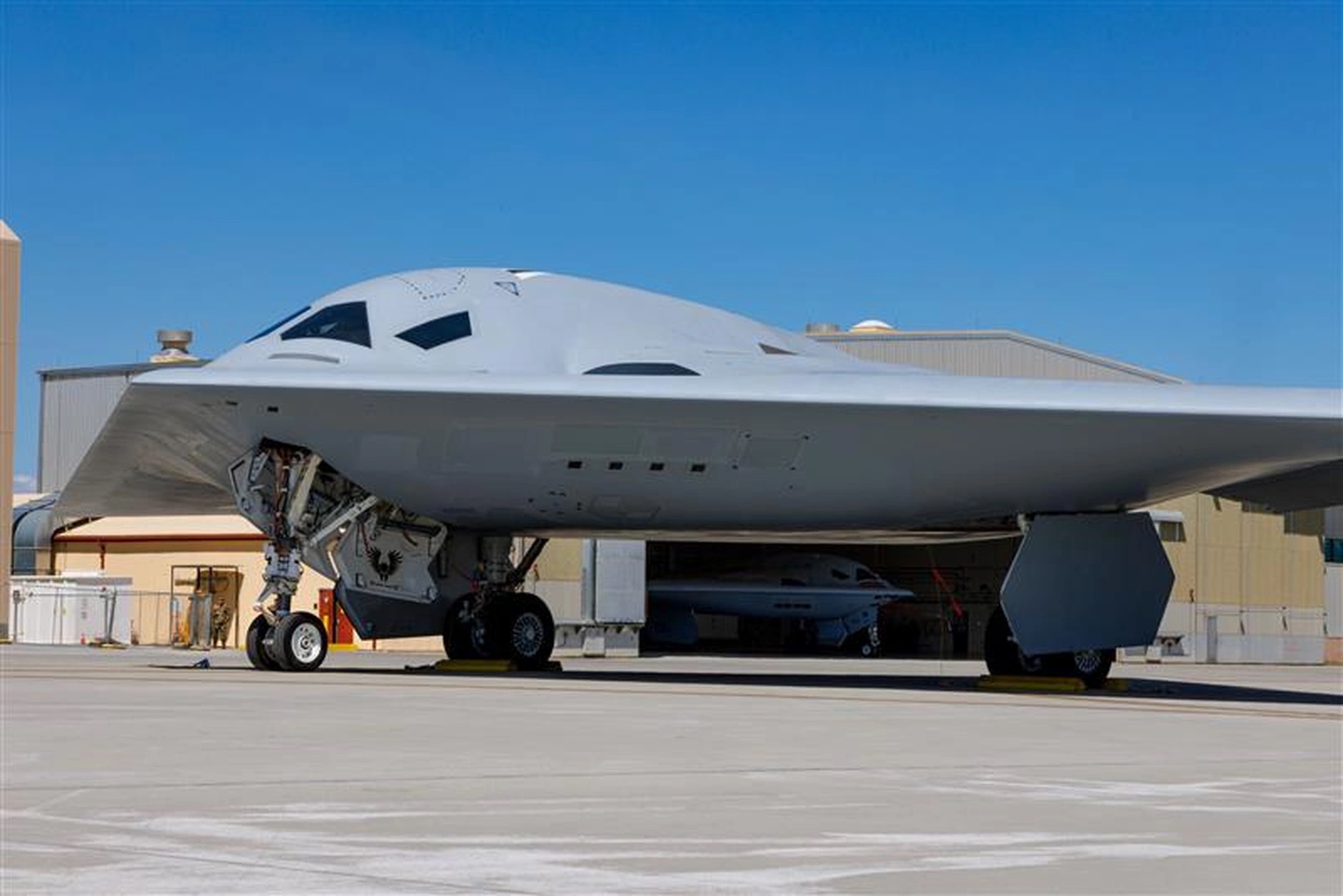 B-21 test aircraft at Edwards AFB
