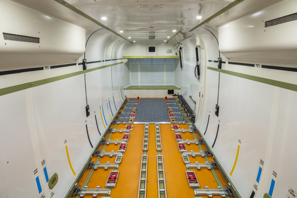 This image provides a glimpse of the Cessna 408 SkyCourier's spacious cargo hold. Image: Textron Aviation 