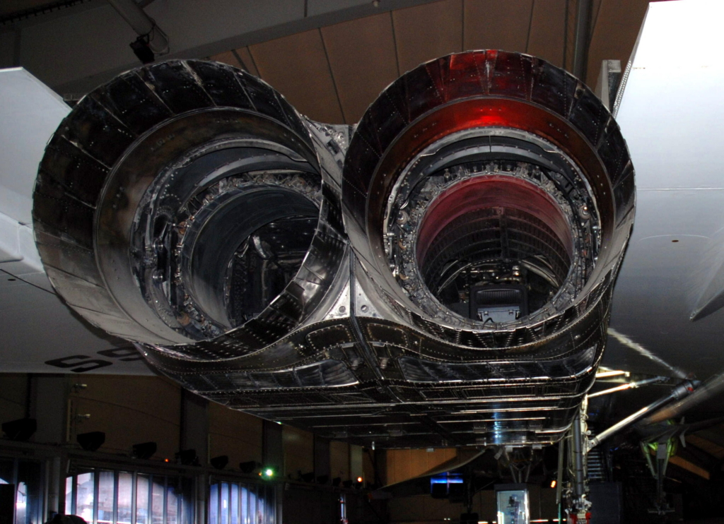 Concorde engines afterburner
