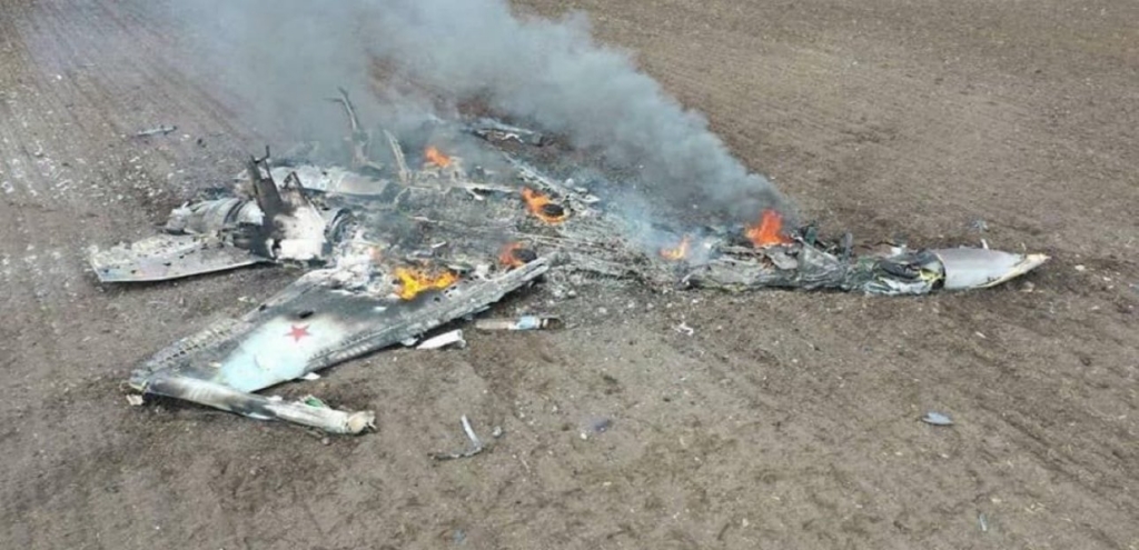 Destroyed Russian Su-34