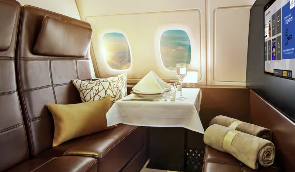 Etihad Airways A380 The Residence living room