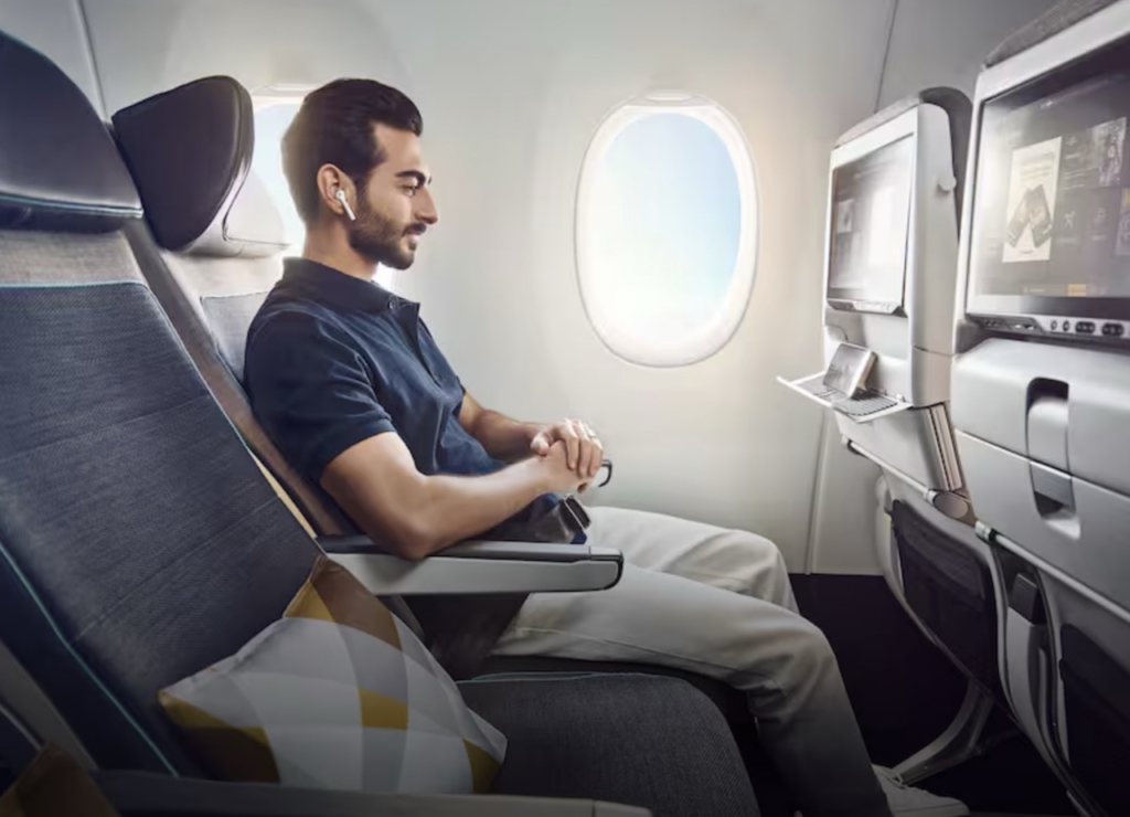 Etihad Airways A380 economy class