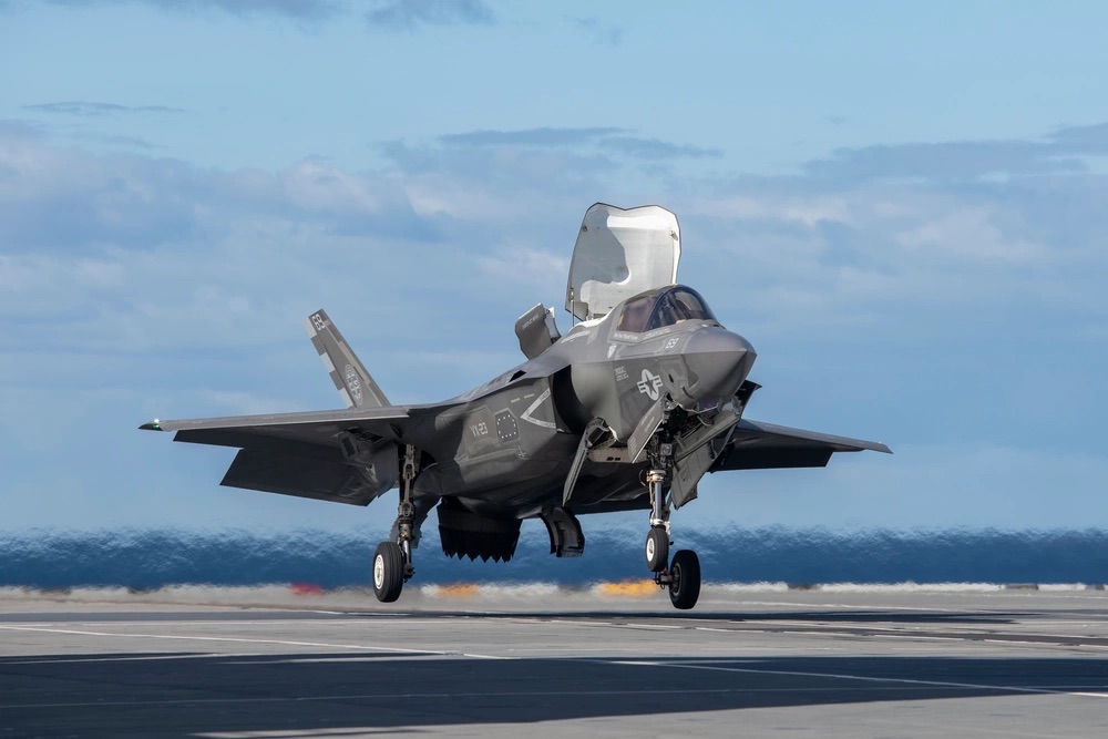 F-35B with STOVL flap open