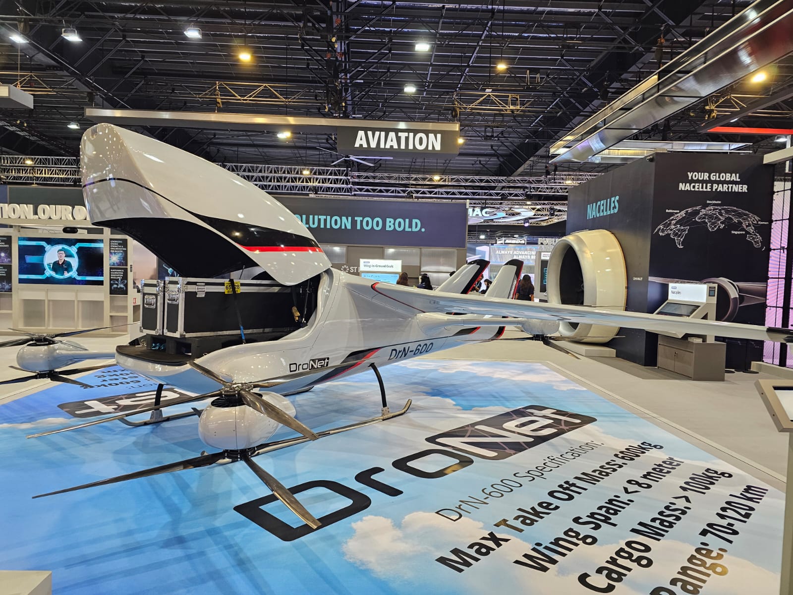 ST Engineering DrN-600 medium lift cargo drone