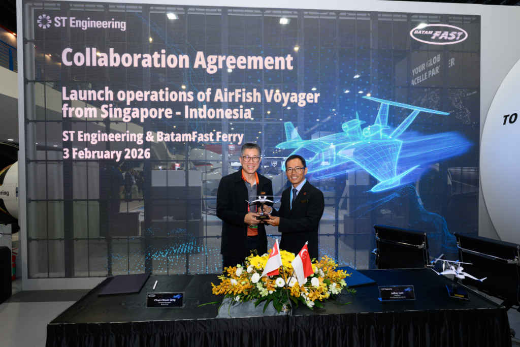 Singapore Airshow ST Engineering AirFish signing with BatamFast