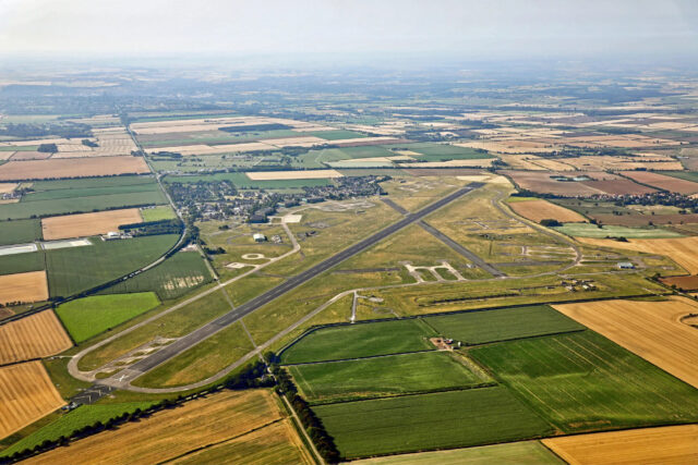 A bird's eye view of RAF Scampton in Lincolnshire. Image via Newmark Group