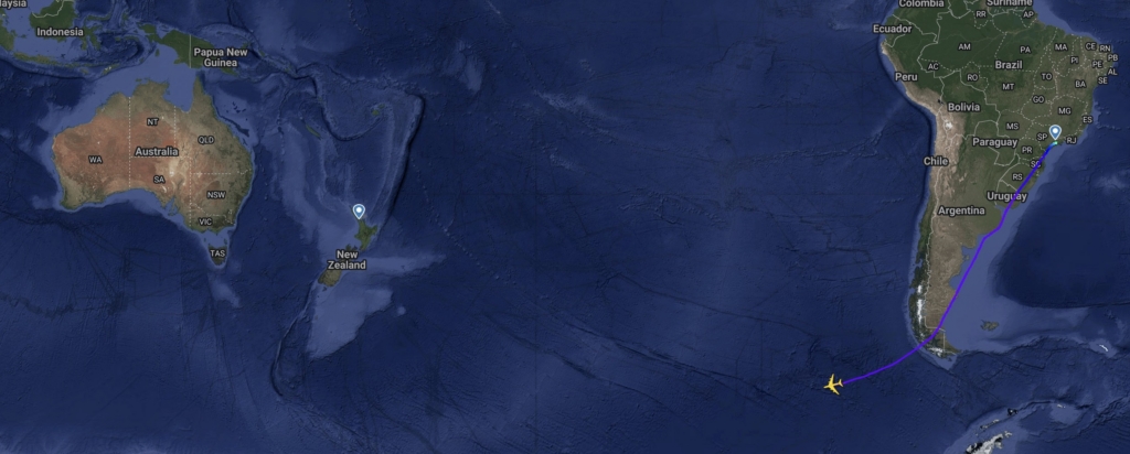 Qantas Airbus A380 flies bad bunny to australia