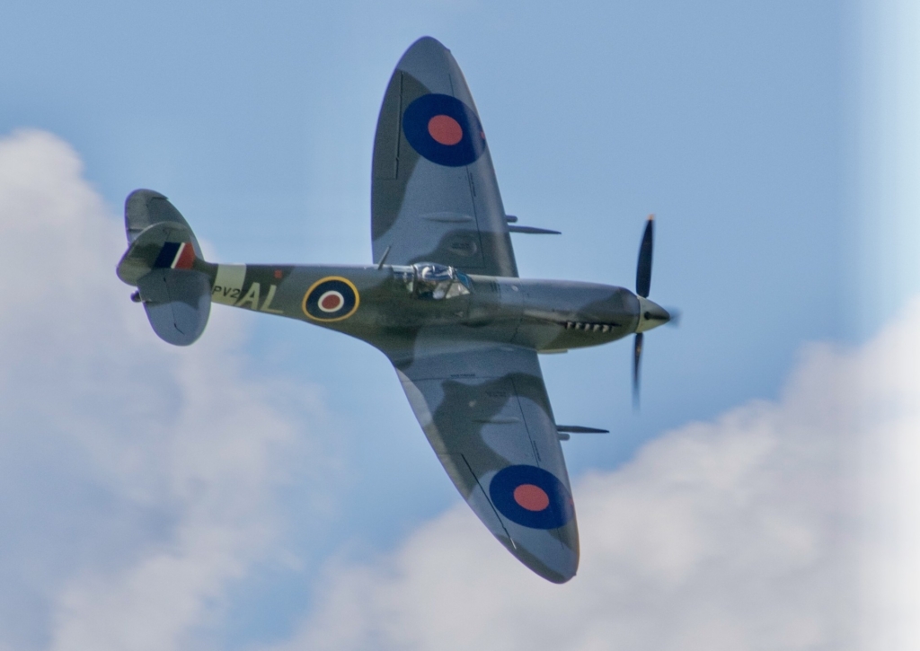 Spitfire in flight
