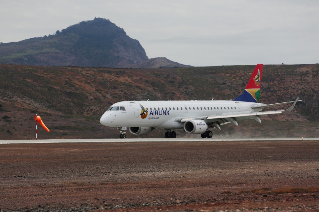 St Helena AIrport Airlink Embraer