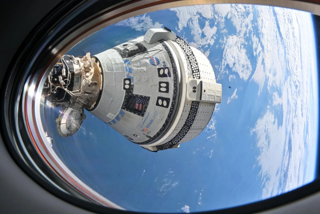 The Boeing starliner from the ISS