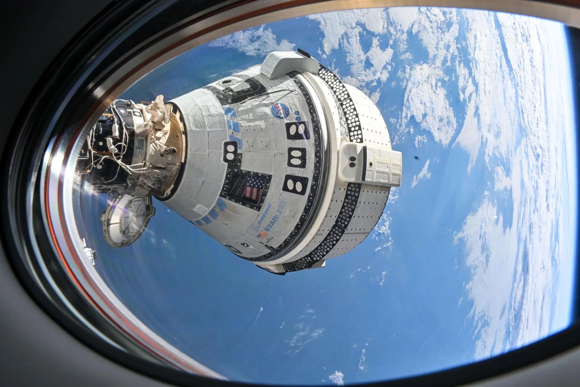 The Boeing starliner from the ISS