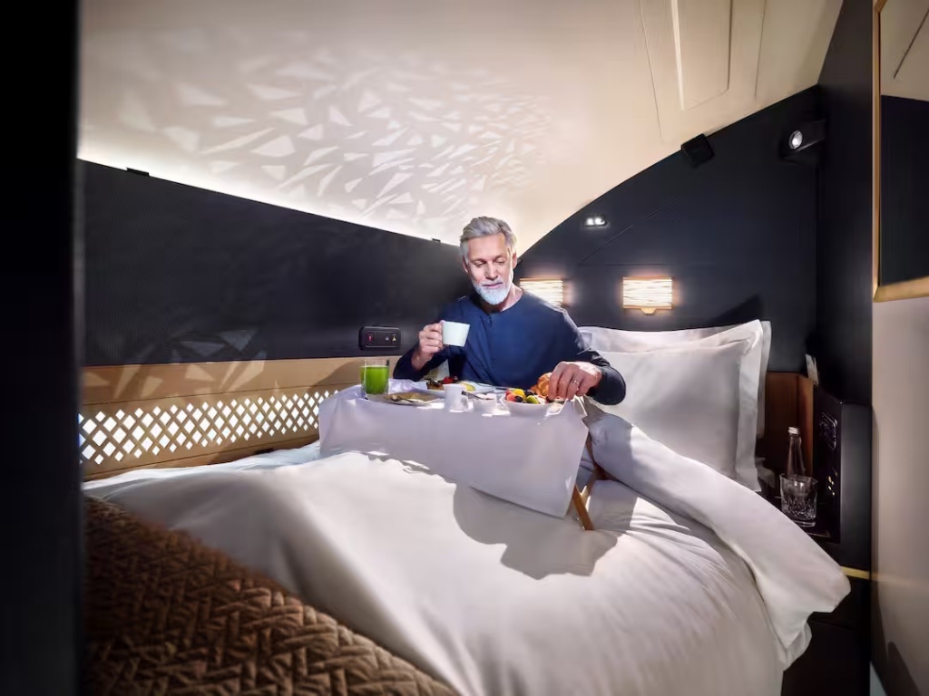 Etihad Airways The Residence breakfast in bed