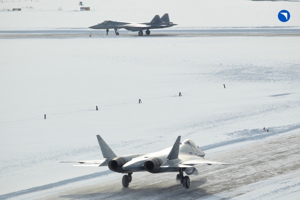 Two new New Su-57 Felon fighter jets