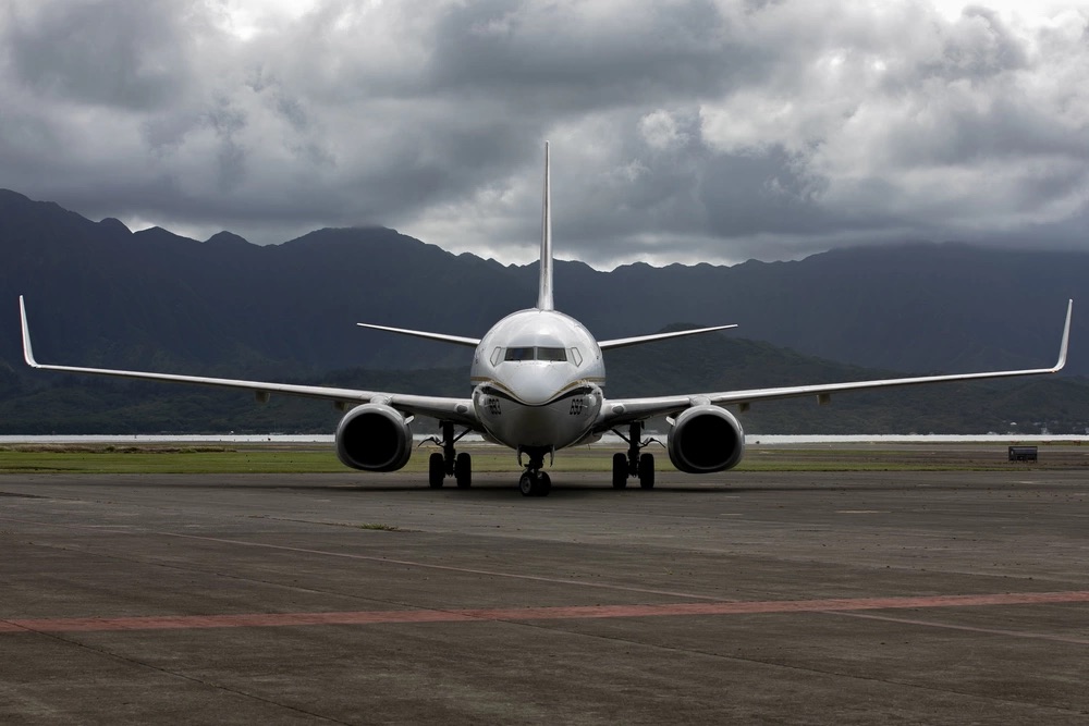 US Air Force C-40 clipper Boeing aircraft