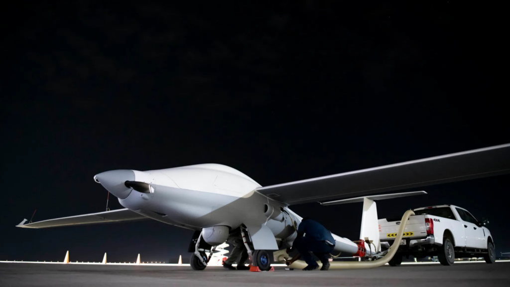 US Air Force ULTRA drone readying for launch