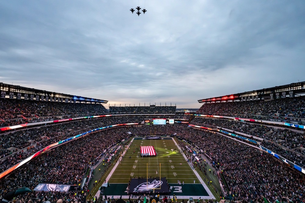 US Air force super bowl flyover