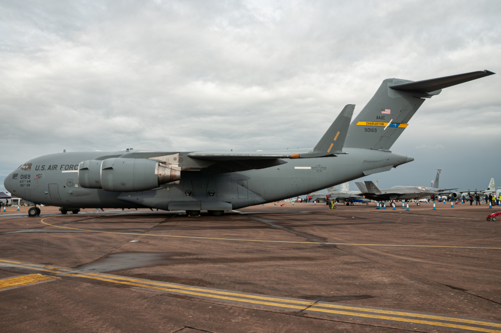 A USAF-operated C-17A (serial 99-0169) appeared on static display during RIAT 2023. Image: Khalem Chapman