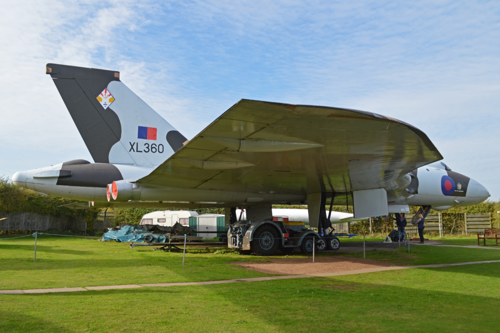 Avro Vulcan B2 (serial XL360) on display at the Midland Air Museum in Warwickshire on 11 October 2015. Image: Wikimedia Commons/Alan Wilson